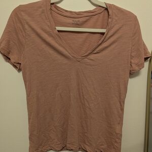 Madewell Dusty Rose V-Neck Tee